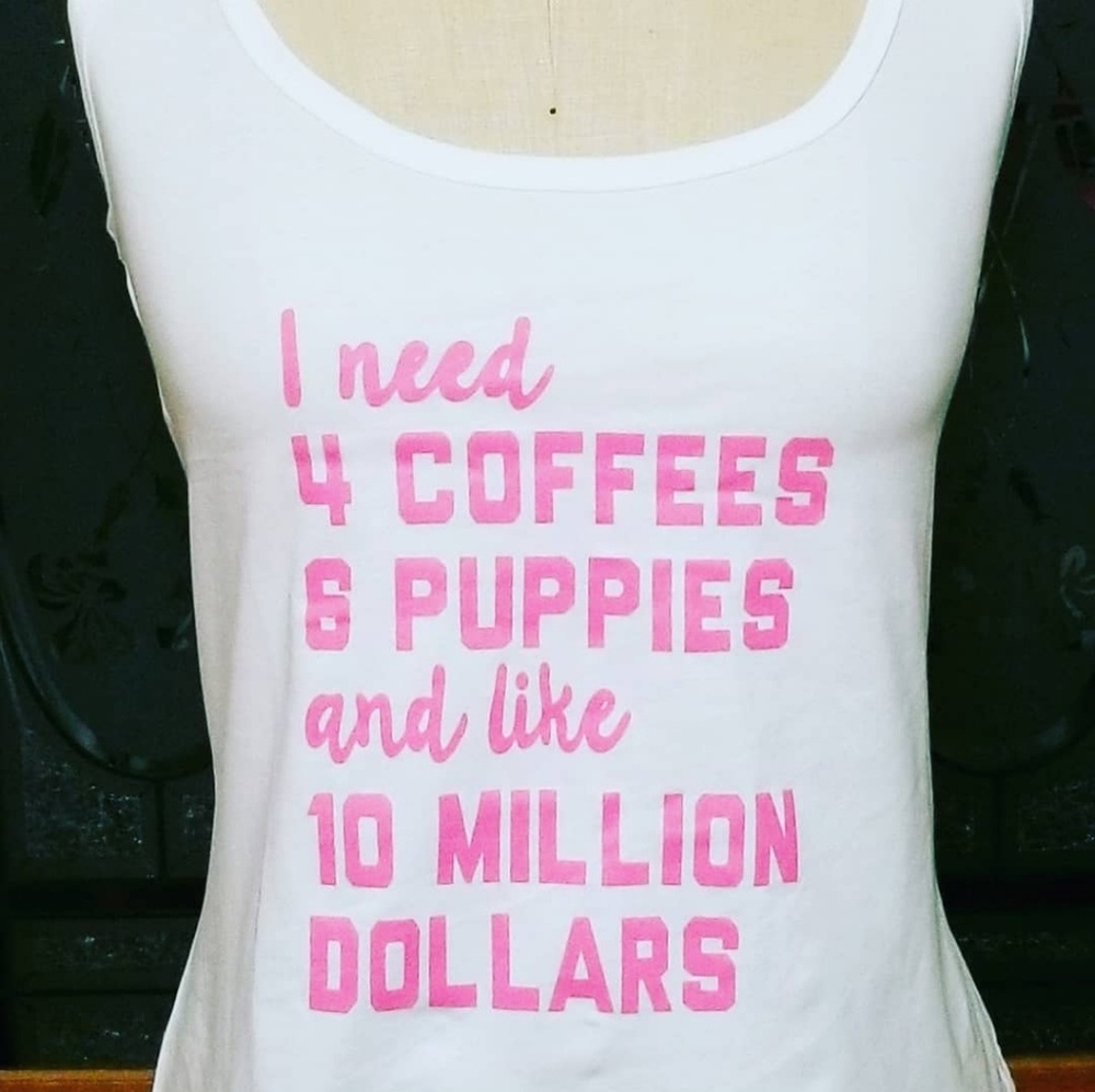 4pc Graphic tank tops